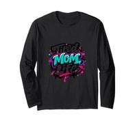Fatigué Moms Club Funny Saying Mother's Day Mama Manche Longue