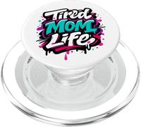 Fatigué Moms Club Funny Saying Mother's Day Mama PopSockets PopGrip pour MagSafe