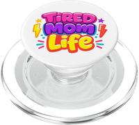 Fatigué Moms Club Funny Saying Mother's Day Mama PopSockets PopGrip pour MagSafe
