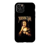 Fatigué Mona Lisa Morning Coffee Funny Leonardo Da Vinci Coque pour iPhone 11 Pro