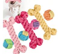 Fatigué que votre chien déchire votre maison et mâche sur les meubles ? Cet ensemble de jouets en corde est votre sauveur ! Apportez de la joie à votre ami à quatre pattes. Doux et ne blessera pas leu