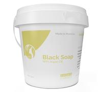 Fatima's Garden Savon Noir à l'Huile d'Argan - Nettoyant Exfoliant, 1kg