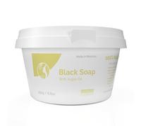 Fatima's Garden Savon Noir à l'Huile d'Argan - Nettoyant Exfoliant, 250g