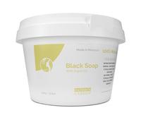 Fatima's Garden Savon Noir à l'Huile d'Argan - Nettoyant Exfoliant, 450g