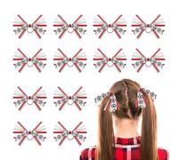 Fatiya Lot de 12 rubans de basket-ball pour cheveux, queue de cheval, serpentins, élastiques à paillettes, accessoires de décoration pour les fans de pom-pom girl (football)