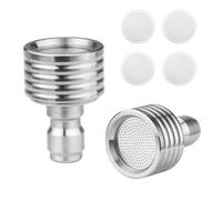 Fatiya Lot de 2 embouts de buse de nettoyeur haute pression avec écran d'arrosage, buses de nettoyeur haute pression en acier inoxydable avec connexion rapide 1/4 pour lavage de voiture à la pluie