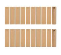 Fatiya Lot de 20 pochettes pour stylo-plume en papier, étui de protection unique pour stylo, stylo à bille, bureau, maison, entreprise, marron