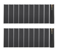 Fatiya Lot de 20 pochettes pour stylo-plume en papier, étui de protection unique pour stylo, stylo à bille, bureau, maison, entreprise, Noir