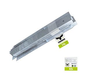 FATMOOSE SolidRoot Lot de 14 ancrages d'angle en acier galvanisé à chaud