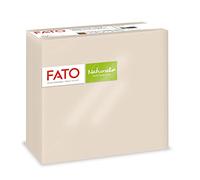 Fato - Serviettes à Usage Unique Décorées et Pliées en 4 et 2 Plis, Eco-Friendly, Lot de 40 Serviettes de Table, Taille 38x38, 100% Papier en Fibres Recy s