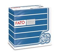Fato, serviettes en papier sec, Airlaid, effet textile, paquet de 50 serviettes, format 40x40 pliées en 4, décor Skipper Blue
