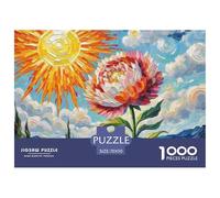 Fatsia Japonica Fleur 1000 Piece Jigsaw Puzzle for Adults Challenging Game Stress Relief Puzzle Exercise The Memory of The Brain for Adults and Kids, Age 12 Years Up 70x50cm/1000pcs
