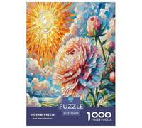 Fatsia Japonica Fleur Puzzles 1000 Pieces Cadeau Unique Jeu Éducatif Challenge Toy À De Qualité Supérieure Peinture Art pour Adultes Et Enfants À Partir De 14 Ans 70x50cm/1000pcs