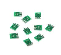 fatteryu 10 pièces Double Face SMD SOT23-3 vers Adaptateur Dip SIP3 PCB Board DIY Converter