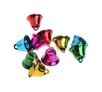 fatteryu 10 pièces Multicolores clochettes d'oiseaux pour Animaux de Compagnie carillons éoliens pour Perroquet Jouet Bricolage en Acier Inoxydable