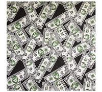 fatteryu 55x55cm Unisexe Coton Bandana Carré 3D Dollar Factures Argent Impression Numérique Mouchoir Multipurpose Bandeau Moto Bracelet
