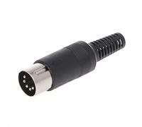 fatteryu Connecteur mâle DIN 3/4/5/6/7/8 broches pour châssis