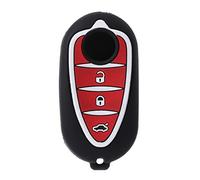FATTERYU Coque de clé de voiture en silicone à 3 boutons pour Alfa Myth 159 GTO Myth Giulietta 4C GTA