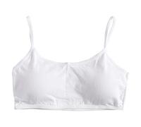 fatteryu Jeunes Filles Solide Doux Coton Soutien-Gorge Puberté Adolescent sous-Vêtements Respirant Enfant Tissu Blanc