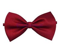 fatteryu Lot Enfants Filles Garçons Bambins Noeud Papillon Pré Noué Mariage Noeud Papillon Plaine Cravate Vin Rouge