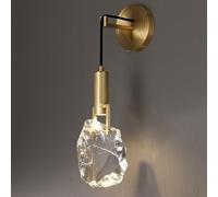 Fauce Cuisine Crystal Lighttures intérieure Applique de Luxe intérieur Lampe Murale à LED Noire en Or V-Intage Mid Century Prowing Ayémorrat, Pendant d'éclairage