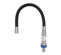 Fauce de lavabo à eau froide de cuisine CheoTime, Aerator pivotant de robinet rotatif à 360 ° uniquement d'eau froide Flexible Bendable Single Tube Taps Vanity Vessel Robinets