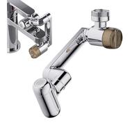 Faucet Extender - 4 Modes Water Tap Extender | 1080° Swivel Faucets Aerator Extension | Universal Copper Rotating Sink Attachment for Cleaning, Rinsing, Apartment, Bathroom, and Kitchen