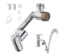 Faucet Extender | 4 Water Modes Sprayer Attachment,with Filter Adjustable 1080-Degree Rotatable Faucet Aerator,for Kitchen Bathroom Shower Hotel Dorm Apartment
