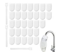 Faucet Filter Bag - 30pcs Kitchen Sink Filter Bag | Water Tap Filters Cotton Splash Proof Universal Faucet Strainer | Cotton Mesh Strap Stable Installation Bathroom Kitchen Use