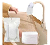 Faucet Filter Cotton Bag, 50/100 Pack Universal Faucet Filter Bag for Kitchen Sink, Water Splash Guard for Faucets Up to 2.5cm, Easy Install Replacement Filter Bags (100PCS)