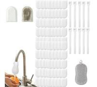 Faucet Filter Cotton Bag, Splash-Proof Cotton Filter Bag For Taps, Captures Rust Sediment Scale,Ultra-Fine 1000-Mesh Filtration Technology Designed, For Home Dorm Travel Outdoor Well Use (200PCS)