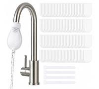 Faucet Filter Cotton Bags, Universal Faucet Filter Bag for Kitchen Sink, Multi-Layer Water Tap Cotton Filters Bag，200Pcs