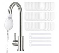 Faucet Filter Cotton Bags, Universal Faucet Filter Bag for Kitchen Sink, Multi-Layer Water Tap Cotton Filters Bag，100Pcs