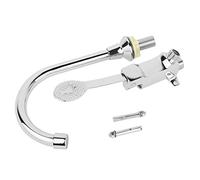 Faucet for Kitchen Sink Foot Pedal Faucet, Low Lead Copper Basin Faucet with Multi Layer Chrome Plating Handsproof Pedal Water Control for Hospital and Laboratory Use