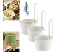 Faucet Hanging Strainer,2025 New Sink Food Catcher,Faucet Hanging Strainer Kitchen Sink,Push-Type Bottom Cover to Filter Residue Without Dirtying Your Hands,for Filtering Kitchen Waste (3, White)