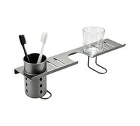 Faucet Storage Rack , Carbon Steel Space-Saving No Drill Drainage Rack | Kitchen Over the Sink Shelf for Kitchen Restroom Rv Toilet Window Corner Countertop Vanity Washbasin Home