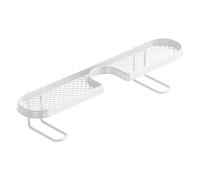 Faucet Storage Rack, Sink Organizer Shelf, U Shape Holder, Self Adhesive Bathroom Kitchen Countertop, for Dormitory Rental Shower Accessories Wall Mounted Space Saving Organizer 11.5x12.8x59cm