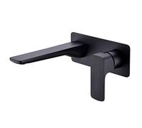 Faucet/Tap,Bathroom Basin Faucet, Brass Wall Mounted Single Handle Bathroom Taps, Hot & Cold Water Mixer