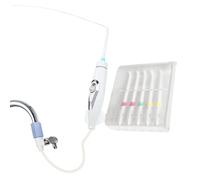 Faucet Water Flosser, 6 Nozzles Irrigator, 0.91 Inch Adjustable Pressure & Compact Care, Tap Powered Hygiene Tool for Bathroom Teeth Care, Gum Health Routine, and Adults