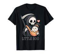 Faucheur Halloween Tenant bébé fantôme scène Mignonne T-Shirt