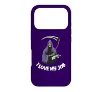Faucheuse Amusante « I Love My Job » pour Halloween Coque pour iPhone 17 Pro