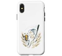 Faucheuse de bière blanche amateurs de bière tête de mort drôle Coque pour iPhone X/XS