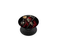 Faucheuse Faucheuse Gothique Halloween Lune Faux Homme PopSockets PopGrip Adhésif