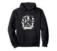 Faucheuse Gothique Lady of The Last Breath Black & White Sweat à Capuche
