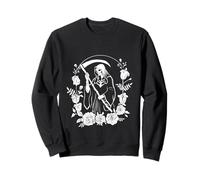 Faucheuse Gothique Lady of The Last Breath Black & White Sweatshirt