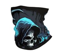 Faucille Crâne, La Faucheuse, Jouez À Un Jeu Cool Femme Homme Écharpe Tube Coupe-Vent Cache Cou Douce Foulard pour Marche Sport Moto Course À Pied