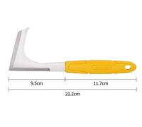 Faucille de tondeuse en acier inoxydable à poignée en plastique pour enlever les mauvaises herbes de la chaussée dispositif de jardinage outil de jardinage en dents de scie