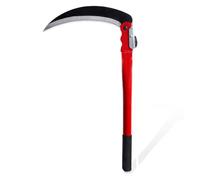 Faucille pliable pour le jardinage multi-usages, faucille à gazon pour désherbage, faucille de sécurité portable (longue lame de 390 mm 230 mm)