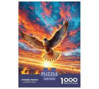 Faucon à Ailes de feu 1000 Pièces Puzzle Animaux pour Adultes, Défi Jouets, Cadeau d'anniversaire, Jeu Éducatif, Qualité Premium 70x50cm/1000pcs