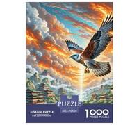 Faucon à Ailes de feu 1000 Pièces Puzzle Animaux pour Adultes Enfants, Parfait pour Les Amateurs De Puzzles, Cadeau, Stimulant, Jeu Éducatif, Qualité Premium 70x50cm/1000pcs